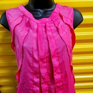 PINK POLYESTER TOP